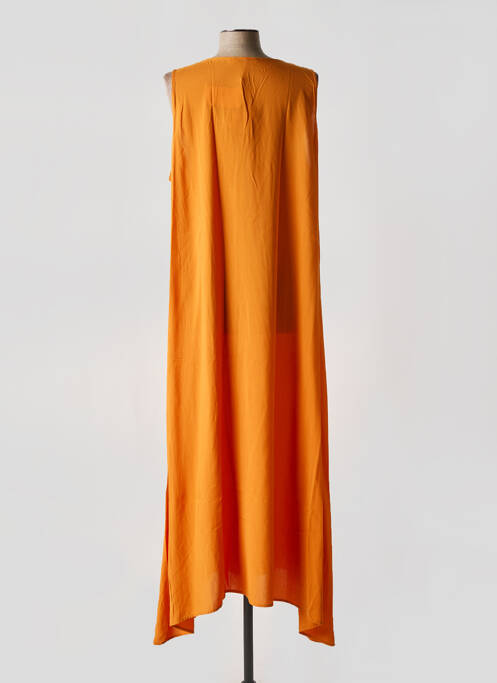 Robe longue orange MAT. pour femme