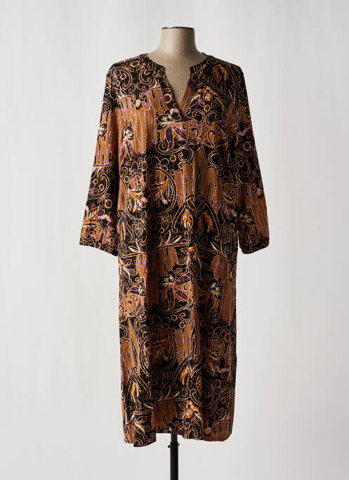 Robe mi-longue noir CISO pour femme