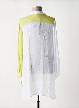 Chemisier tissage popeline manches longues vert SEMIOLOGY femme
