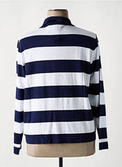 Gilet manches longues bleu MARBLE pour femme seconde vue