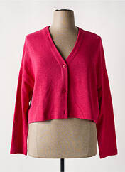 Gilet manches longues rose MES SOEURS ET MOI pour femme seconde vue