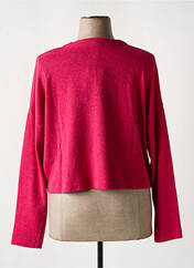 Gilet manches longues rose MES SOEURS ET MOI pour femme seconde vue