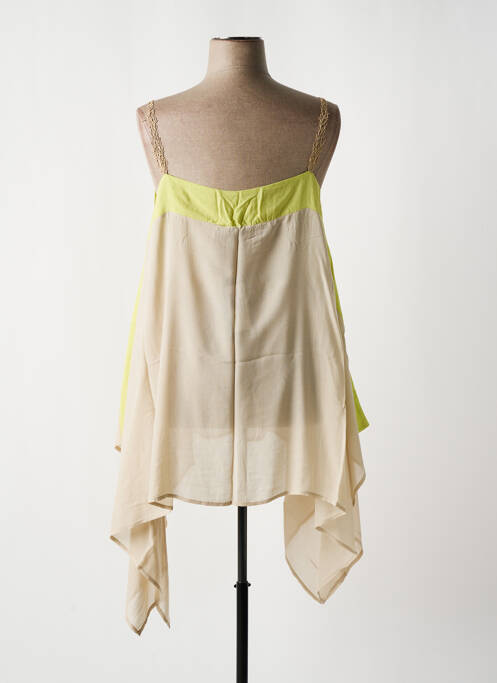 Tunique manches longues coupe asymétrique beige LA STAMPA femme