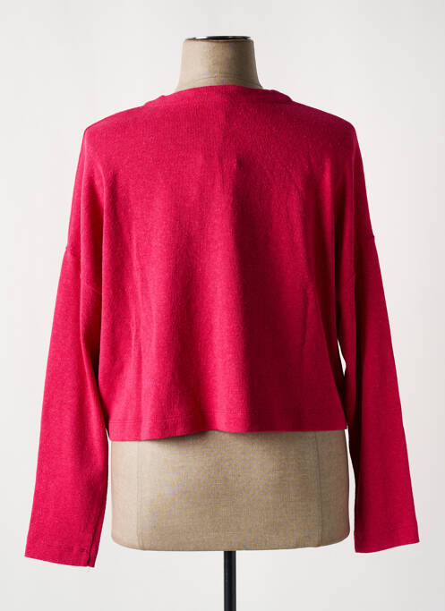 Gilet manches longues rose MES SOEURS ET MOI pour femme