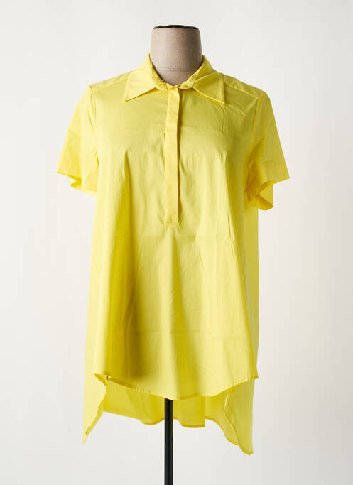Tunique manches courtes jaune MAT. pour femme