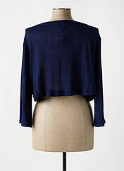 Gilet manches longues bleu FRANCK ANNA pour femme seconde vue