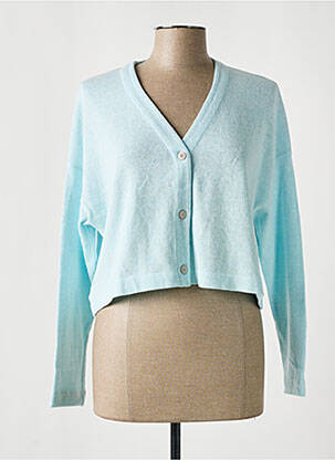 Gilet manches longues bleu MES SOEURS ET MOI pour femme