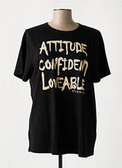 T-shirt noir CISO pour femme seconde vue