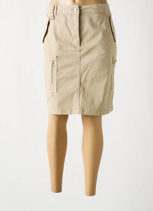 Jupe mi-longue beige RECOVER C.C. pour femme