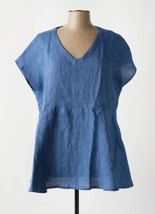 Tunique manches courtes bleu MES SOEURS ET MOI pour femme