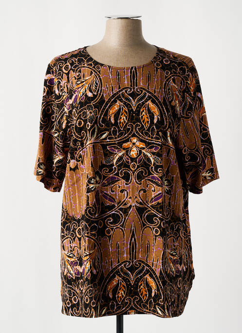Tunique manches courtes marron CISO pour femme