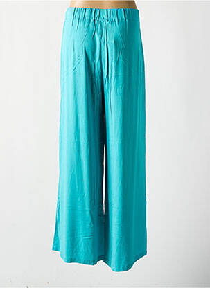 Pantalon large tissage popeline taille normale bleu SEMIOLOGY femme