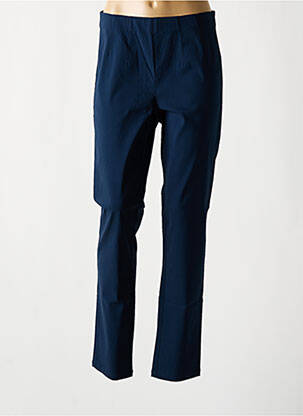 Pantalon slim taille haute taille haute bleu ADIA femme