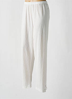 Legging tissage jersey taille normale blanc FRANCK ANNA femme