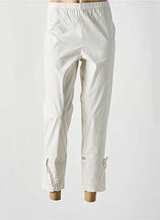 Pantalon droit beige FRANCK ANNA pour femme seconde vue
