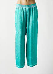 Pantalon droit bleu SEMIOLOGY pour femme seconde vue