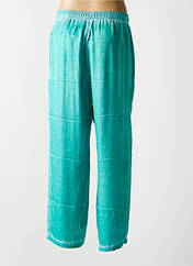Pantalon droit bleu SEMIOLOGY pour femme seconde vue