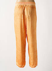 Pantalon droit orange SEMIOLOGY pour femme seconde vue