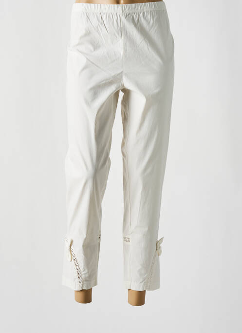 Pantalon droit beige FRANCK ANNA pour femme
