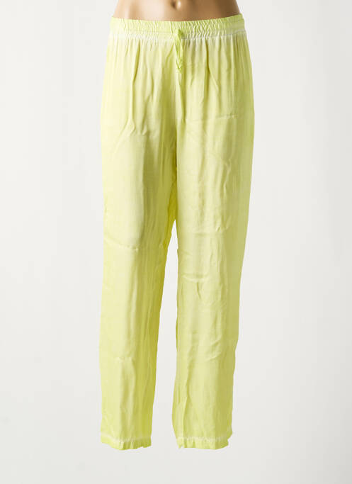 Pantalon droit jaune SEMIOLOGY pour femme
