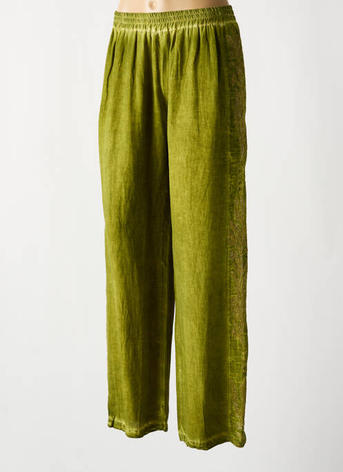 Pantalon large vert SEMIOLOGY pour femme