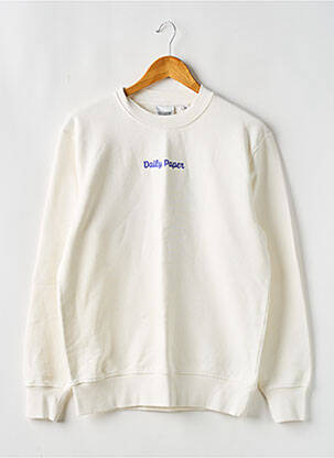 Sweat-shirt tissage jersey manches longues blanc DAILY PAPER femme