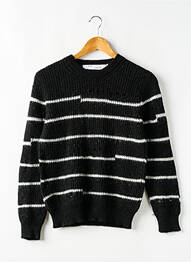 Pull maille ajourée manches longues noir IRO femme