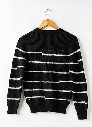 Pull maille ajourée manches longues noir IRO femme
