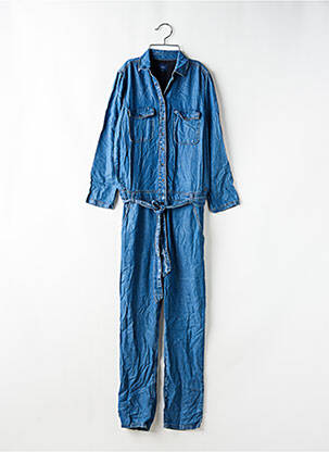 Combi-pantalon col chemisier manches longues bleu PEPE JEANS femme