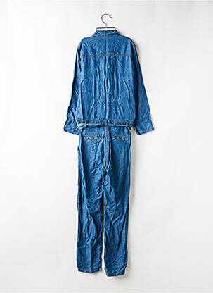 Combi-pantalon col chemisier manches longues bleu PEPE JEANS femme