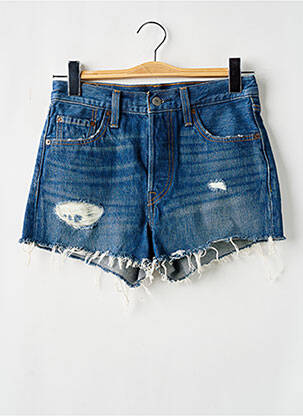 Short tissage denim taille haute bleu LEVIS femme