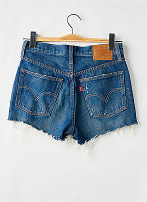 Short tissage denim taille haute bleu LEVI'S femme