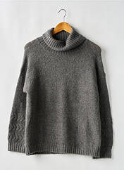 Pull col roulé gris GRACE & MILA pour femme seconde vue