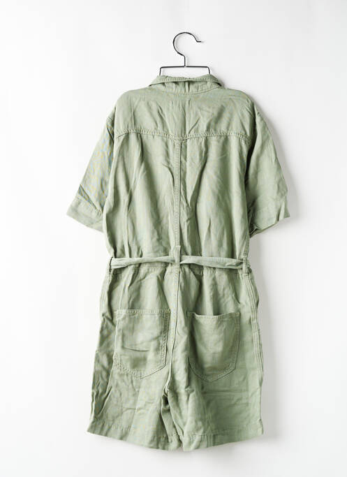 Combishort vert REIKO pour femme