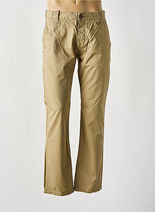 Pantalon slim fermeture zippée sous rabat boutonné beige G STAR homme