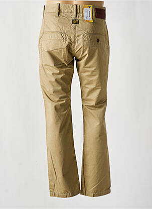 Pantalon slim fermeture zippée sous rabat boutonné beige G STAR homme
