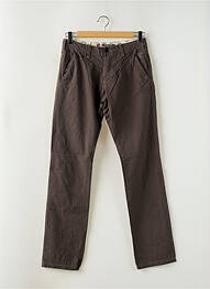 Pantalon slim tissage popeline taille normale marron SELECTED homme