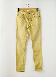 Jeans coupe slim fermeture boutonnée sur le devant taille basse jaune SELECTED homme