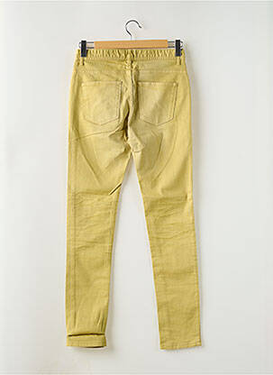 Jeans coupe slim fermeture boutonnée sur le devant taille basse jaune SELECTED homme