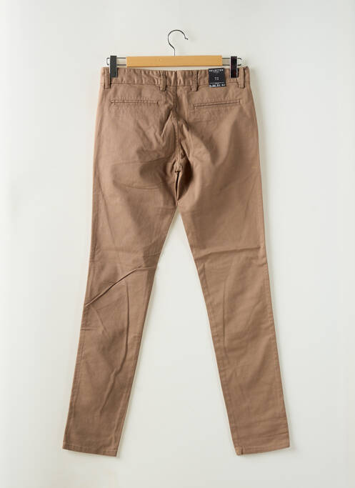 Jeans coupe slim marron SELECTED pour homme