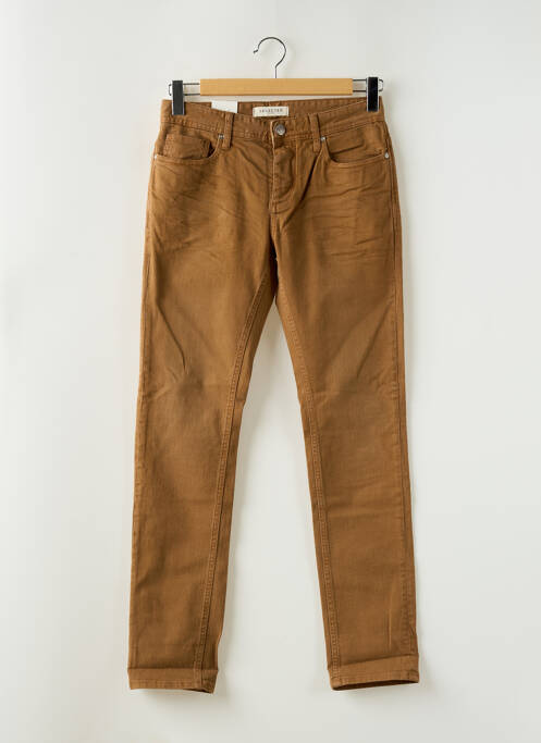 Jeans coupe slim marron SELECTED pour homme