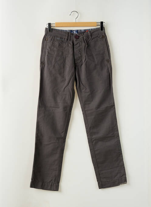 Pantalon chino gris SUPERDRY pour homme