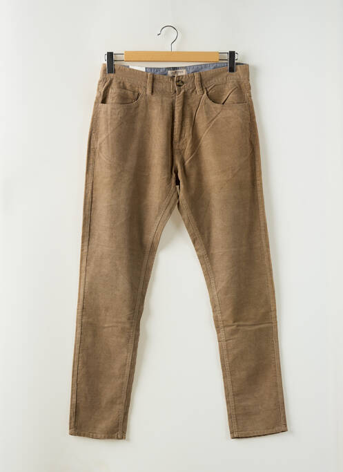 Pantalon slim marron SELECTED pour homme