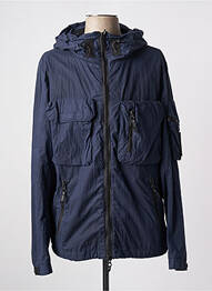 Imperméable finition intérieure doublée a capuche bleu OUTHERE homme