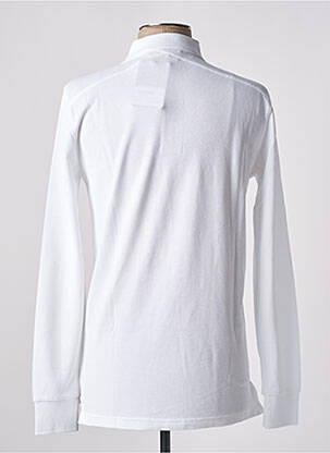 Polo manches longues manches longues blanc MA.STRUM homme
