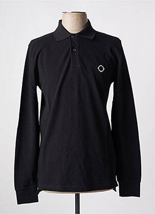 Polo manches longues manches longues noir MA.STRUM homme
