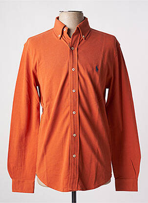 Chemise manches longues orange RALPH LAUREN pour homme