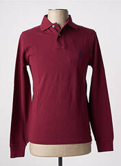 Polo rouge RALPH LAUREN pour homme seconde vue