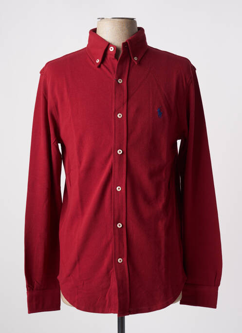 Chemise manches longues rouge RALPH LAUREN pour homme