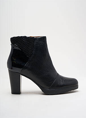 Bottines/boots cubain talon de 7 à 9cm noir KARSTON femme